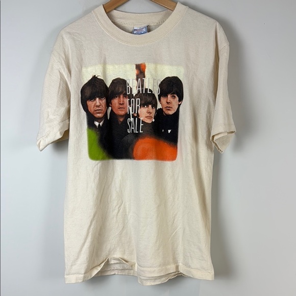 Band Tees × Vintage Vintage 90s Beatle for sale band tee Cream T-Shirt … - Picture 2 of 8